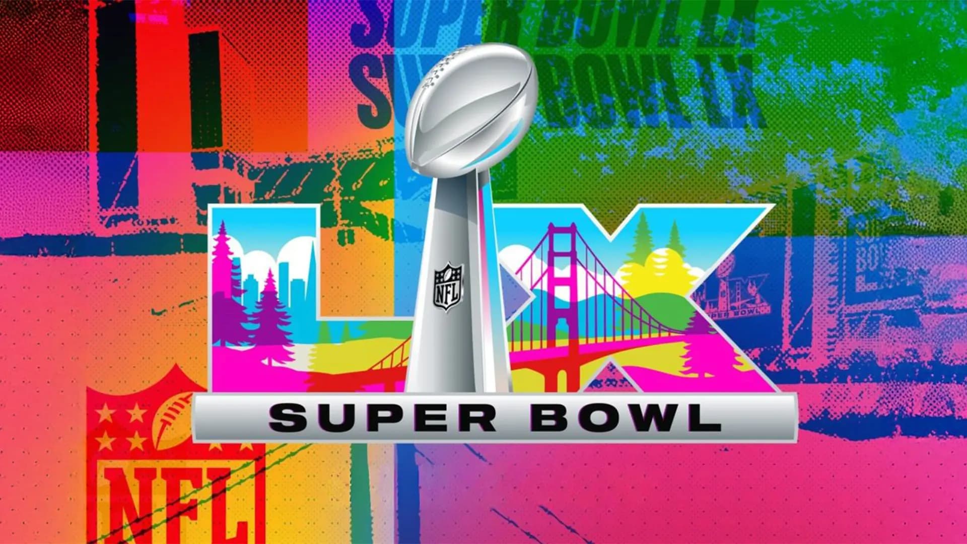 Super Bowl LX Logo and Odds