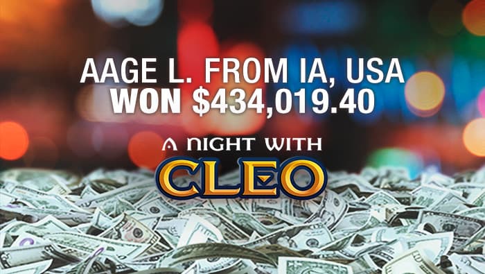A Night With Cleo Jackpot Triggered a Third Time in January