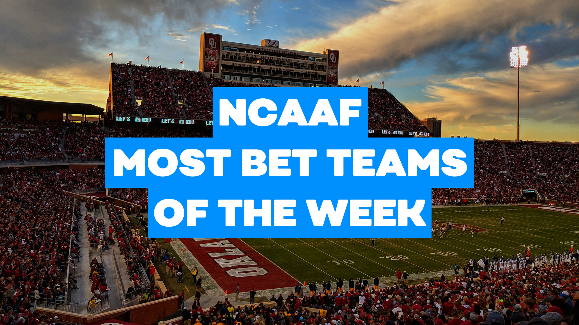 Most Bet NCAAF Teams Of The Week