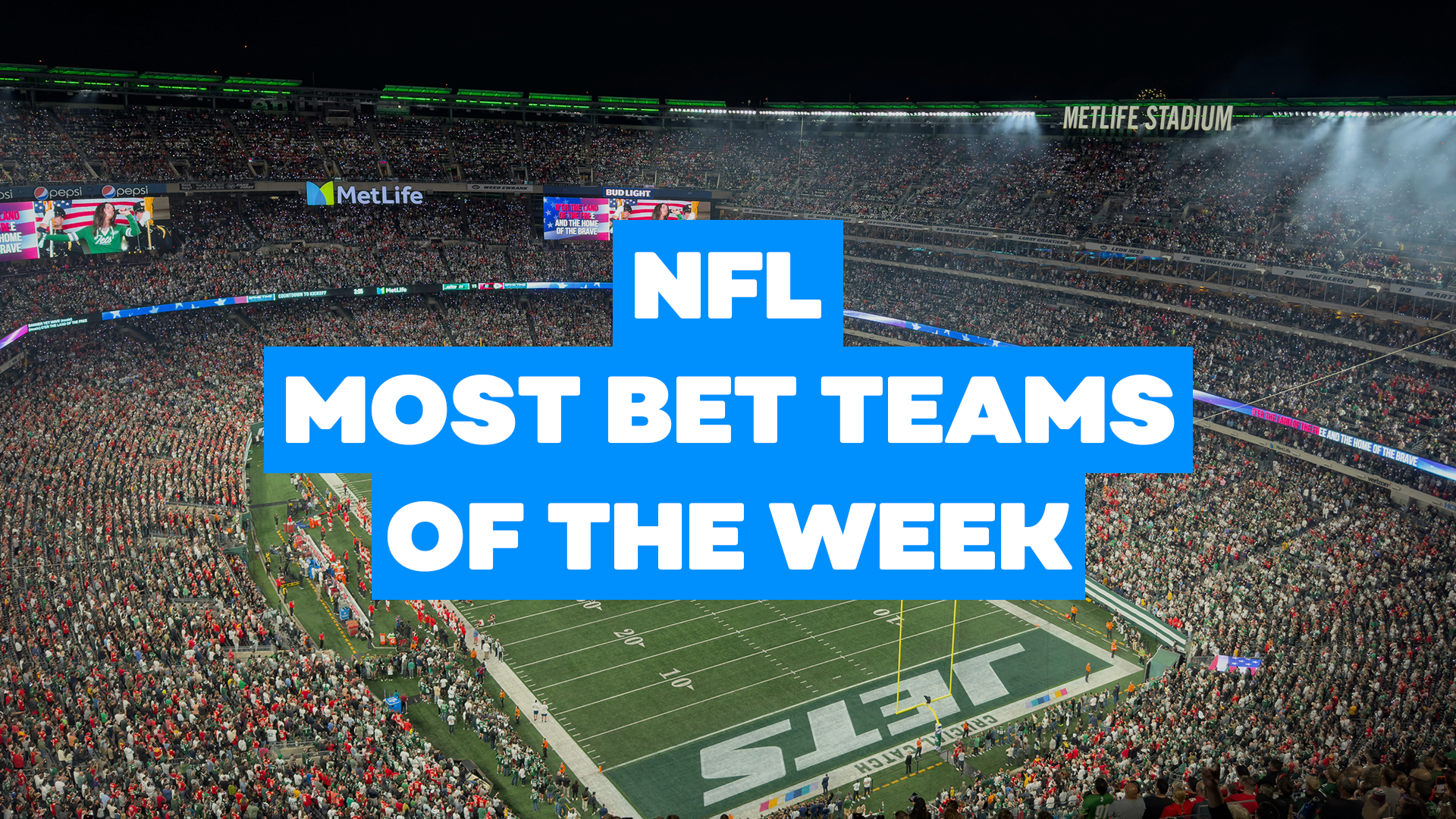 Most Bet NFL Teams Of The Week